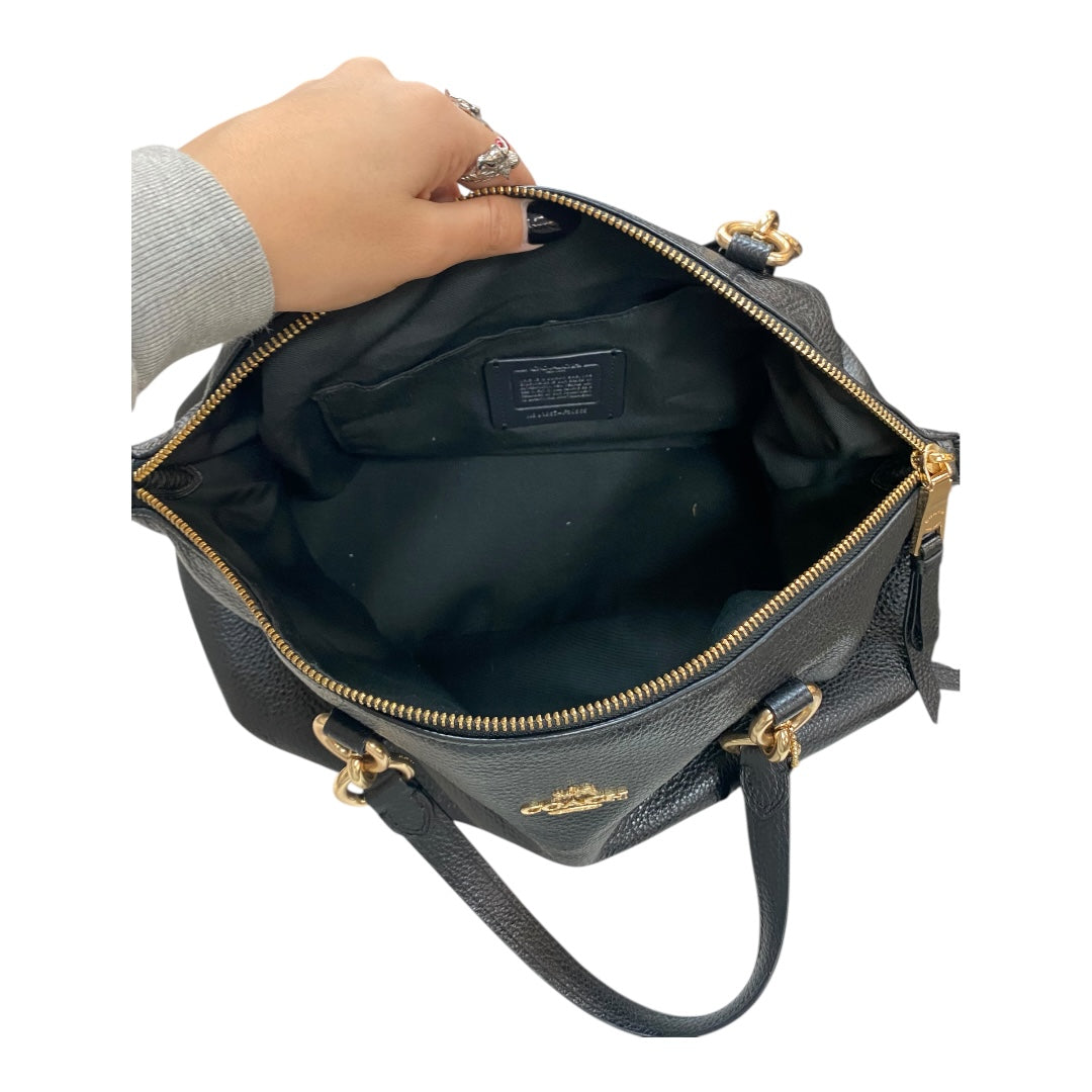 Handbag Designer By Coach In Black, Size:Medium