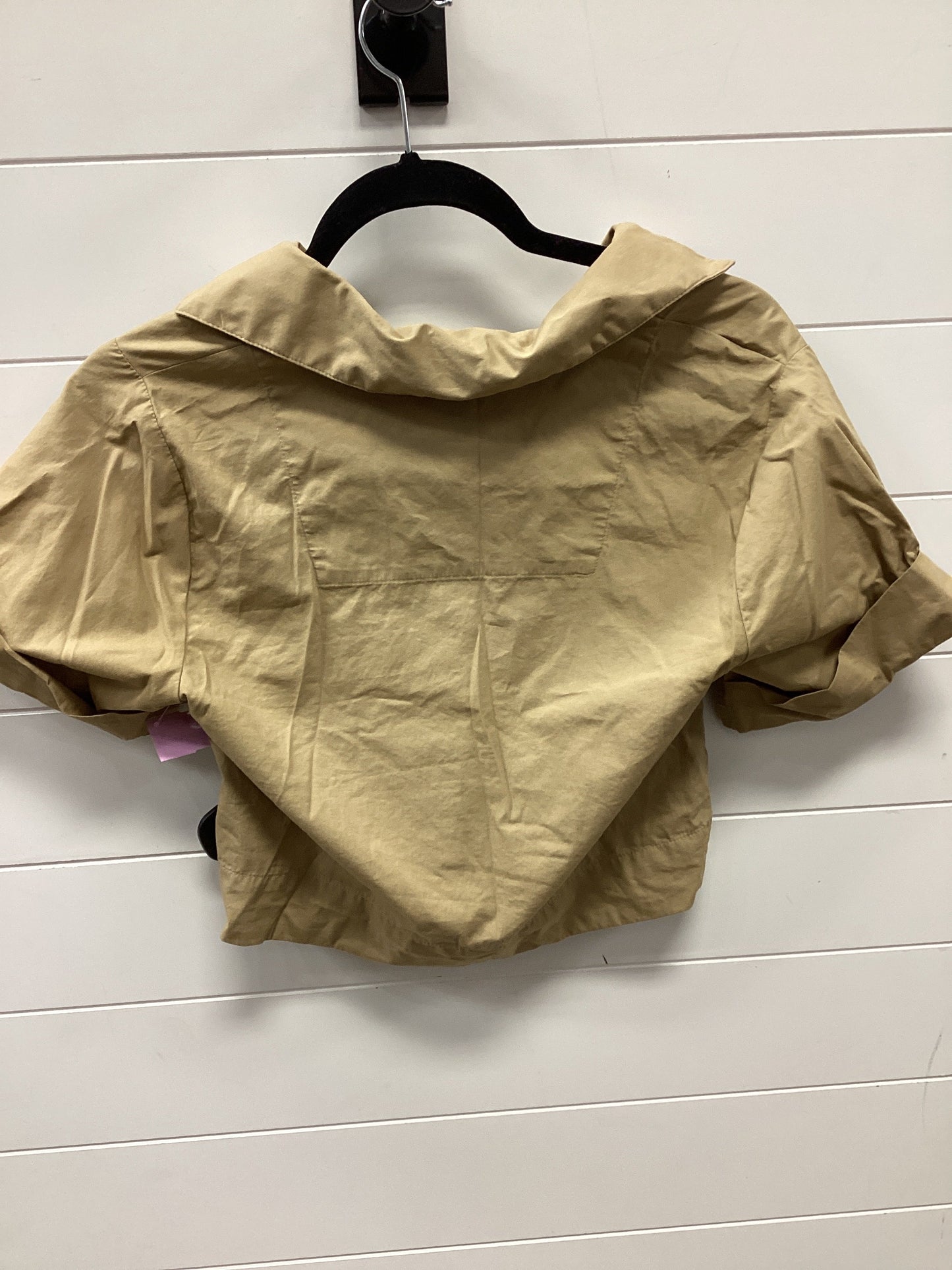Blouse Ss By Banana Republic In Tan, Size:Xxs