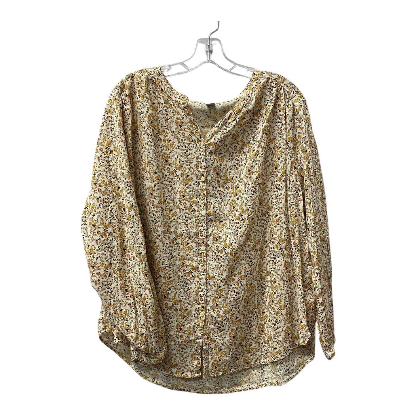 Blouse Ls By Old Navy In Yellow, Size:L