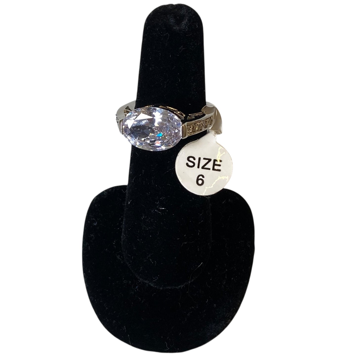 Ring Statement In Silver, Size:6