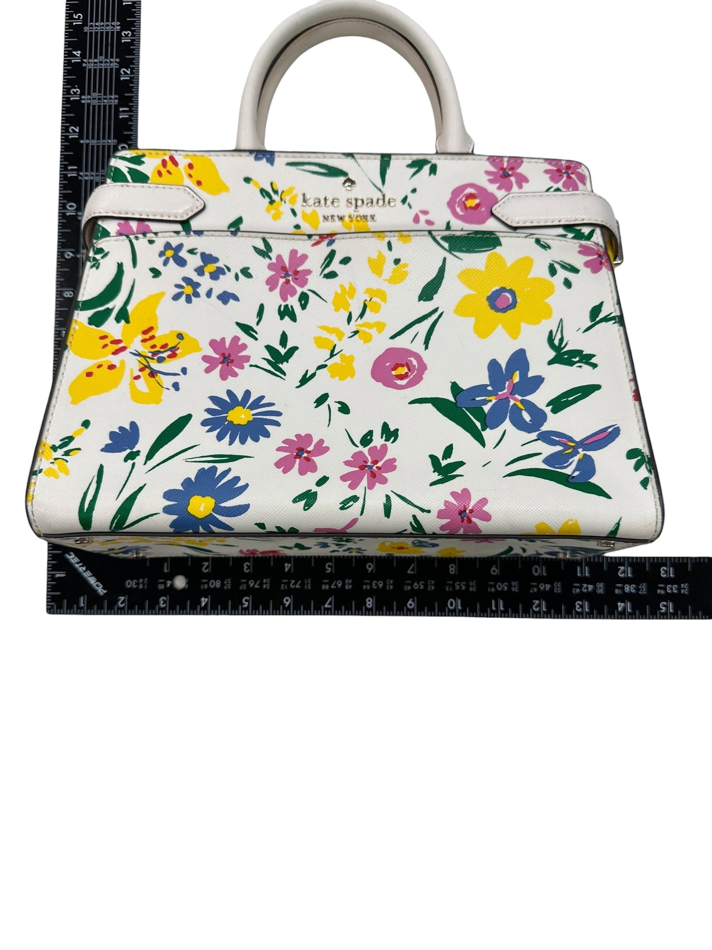 Handbag Designer By Kate Spade In Floral Print, Size:Medium