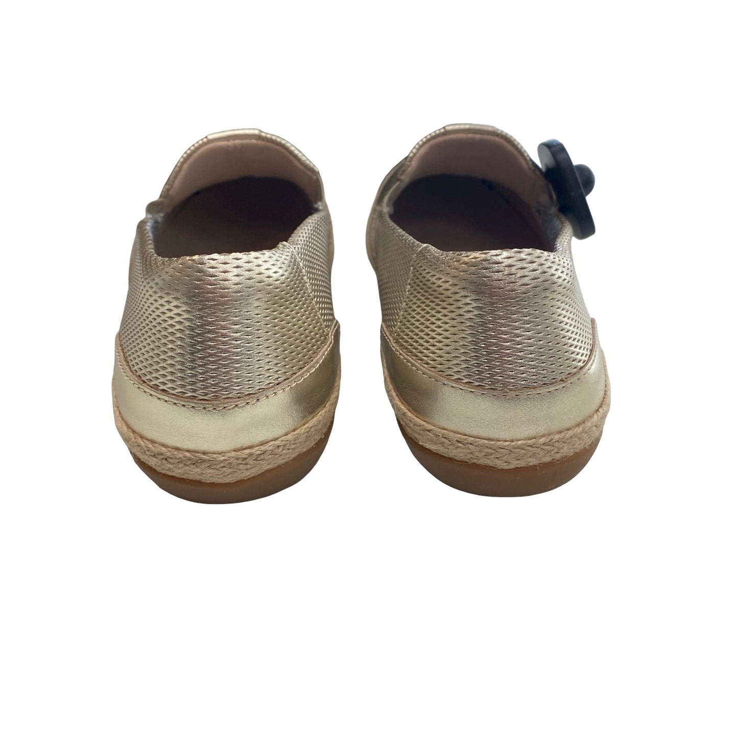 Shoes Flats By Clarks In Gold, Size:9.5