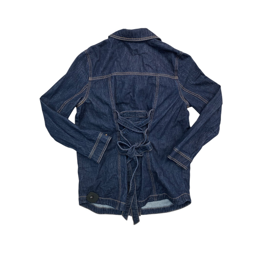 Jacket Denim By Cabi In Blue Denim, Size:M