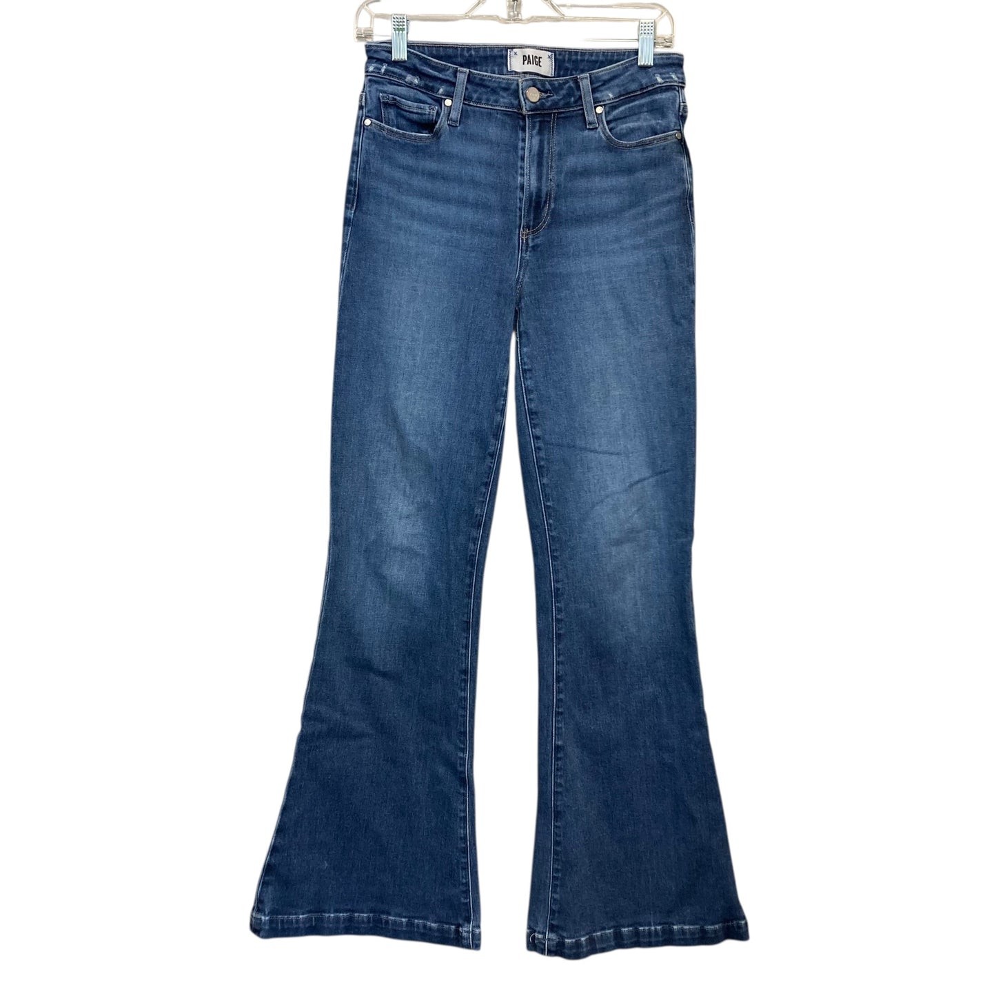 Jeans Flared By Paige In Blue Denim, Size:6