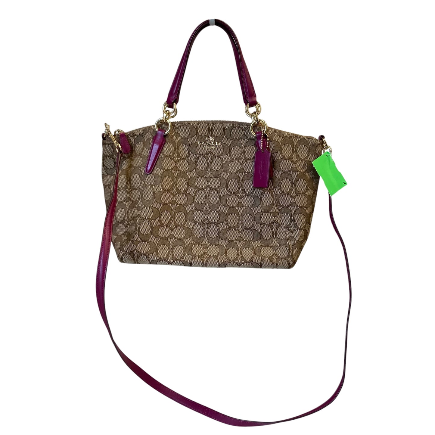 Handbag Designer By Coach In Brown, Size:Medium