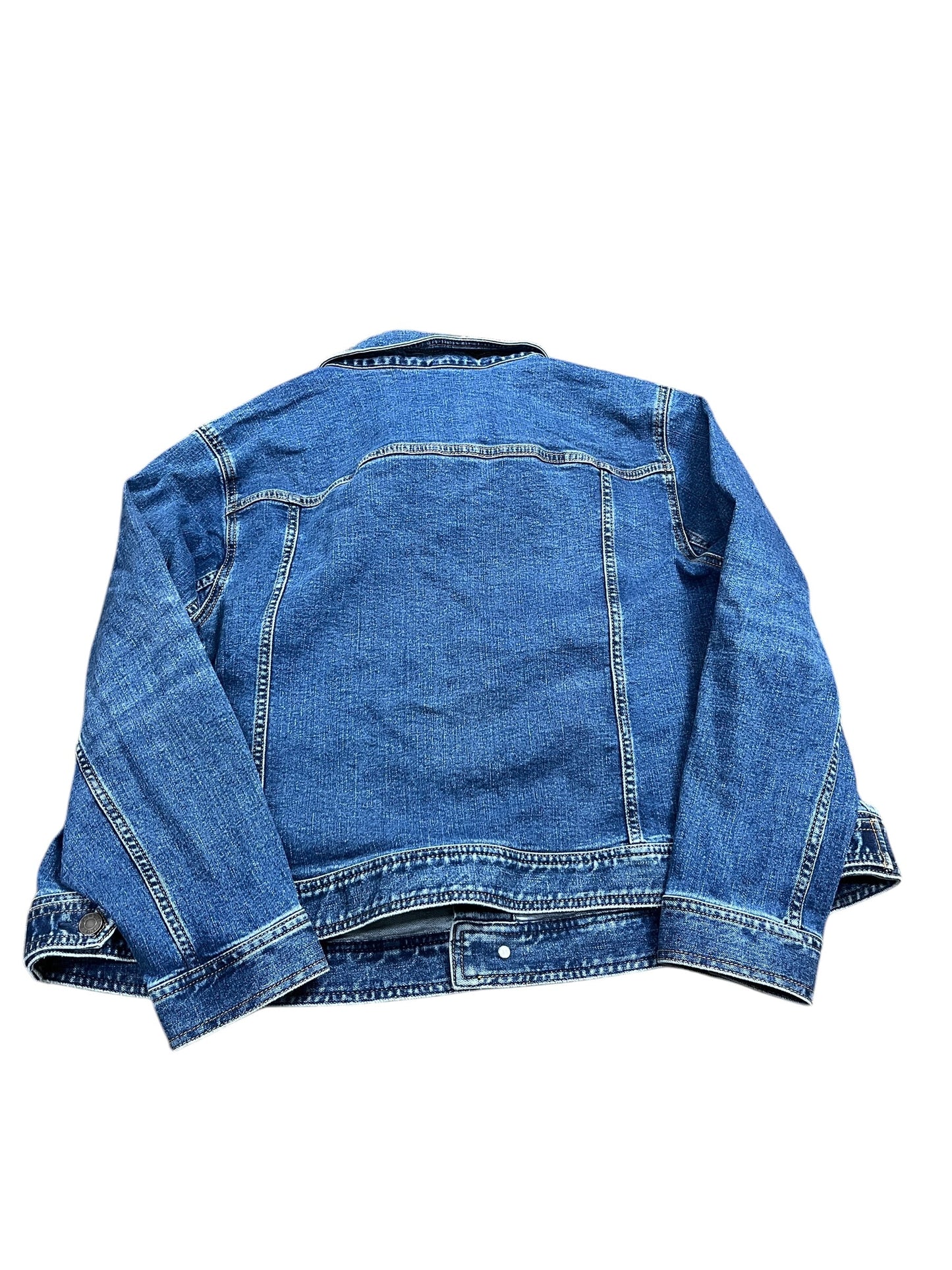 Jacket Denim By Talbots In Blue Denim, Size:3X
