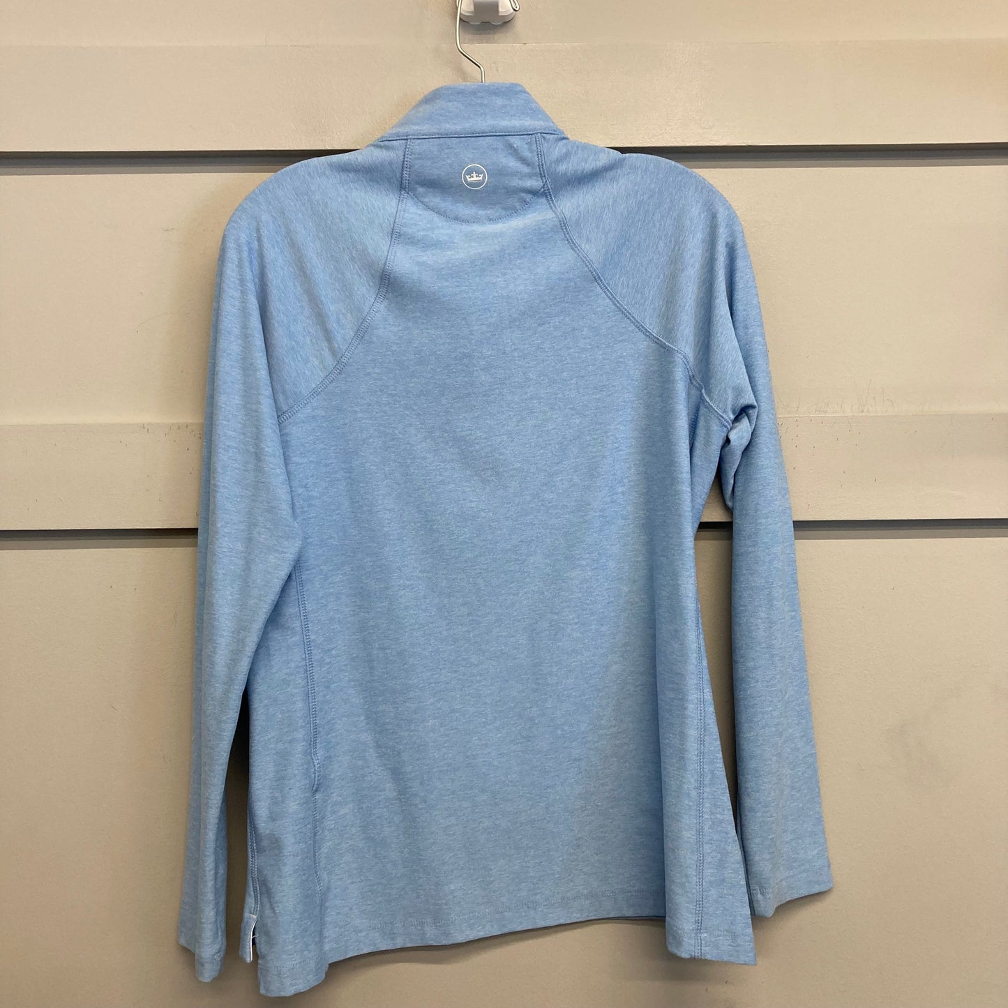Athletic Sweatshirt Collar By Peter Millar In Blue, Size:M