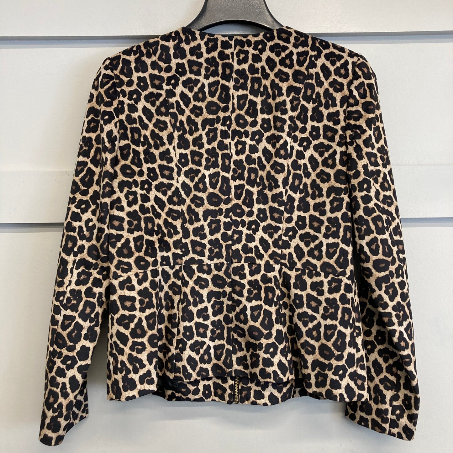 Blazer By Liz Claiborne In Animal Print, Size:M
