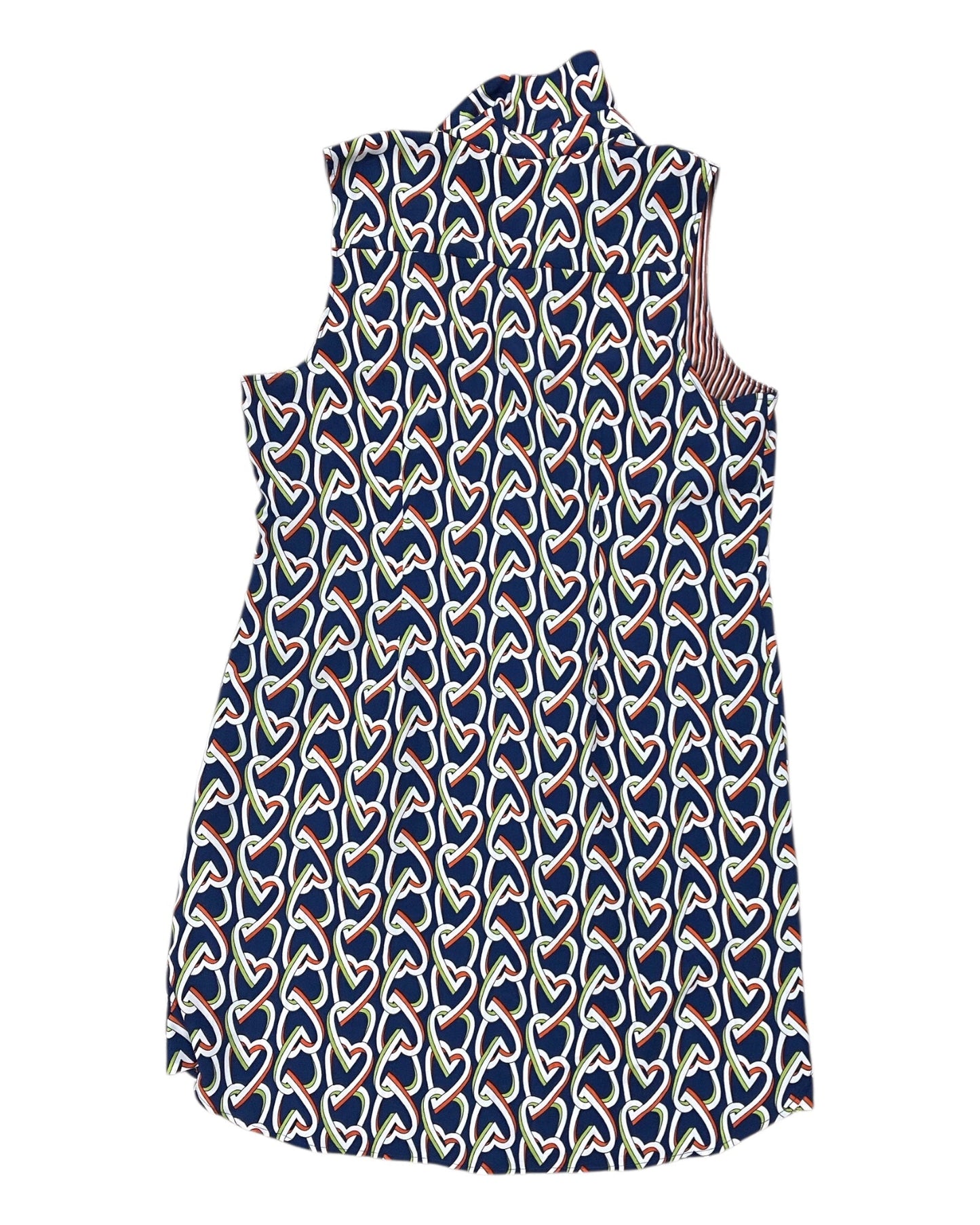 Dress Casual Midi By Able In Blue & Orange, Size:L