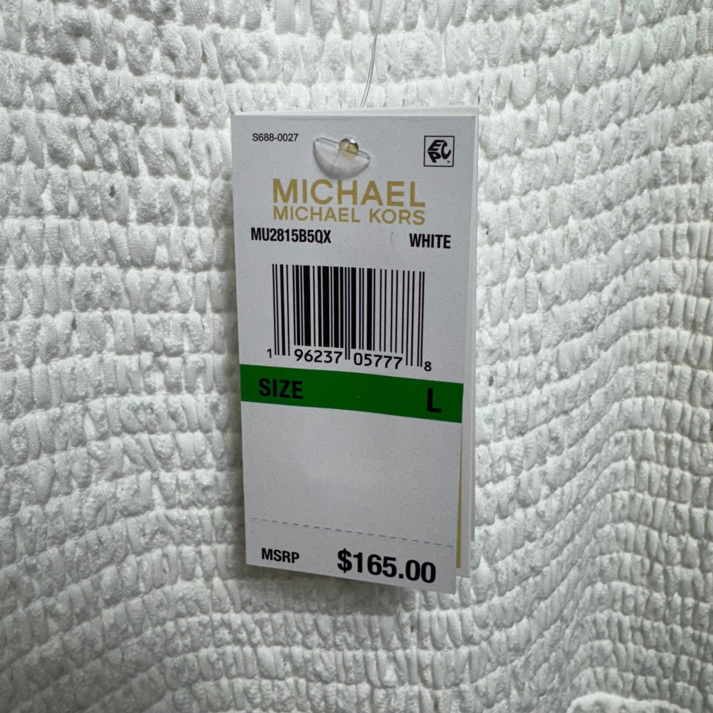 Dress Casual Maxi By Michael By Michael Kors In White, Size: L