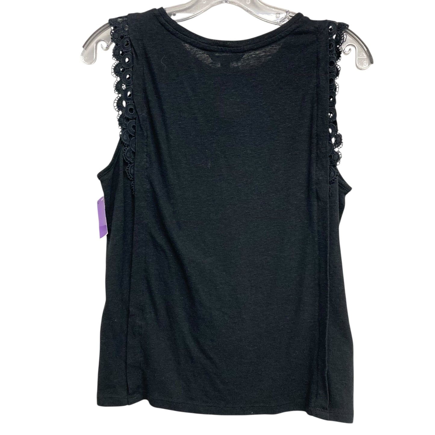 Top Sleeveless By Banana Republic In Black, Size:S