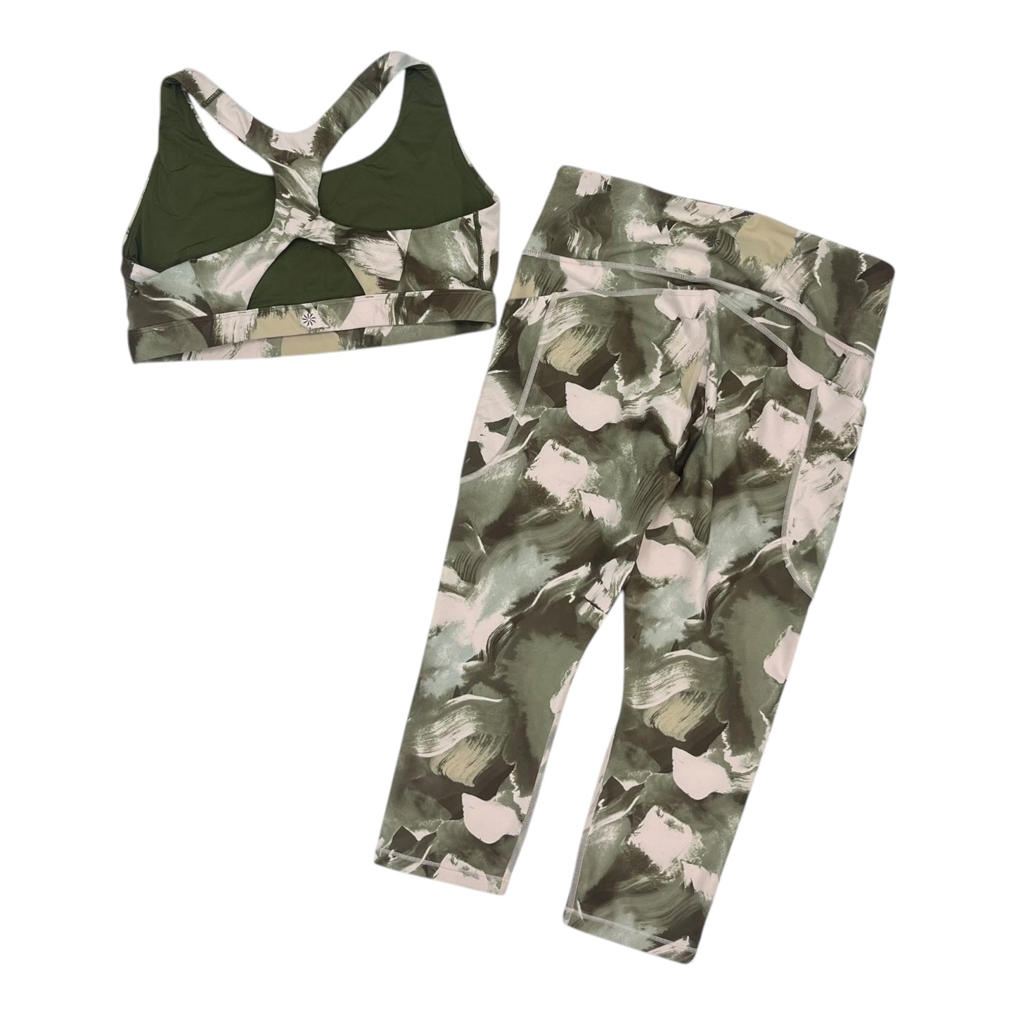 Athletic Pants 2Pc By Athleta In Green, Size:Xl