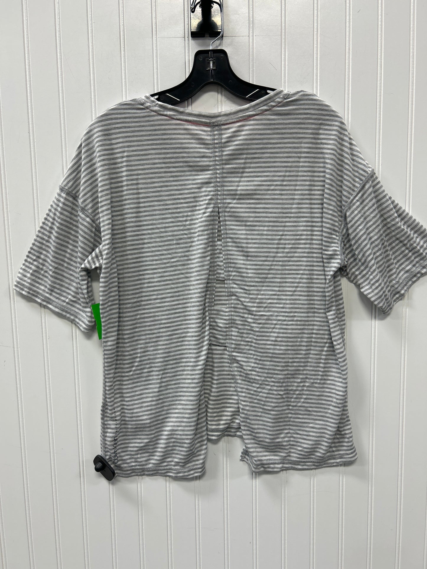 Top Ss By Calvin Klein In Grey, Size:L