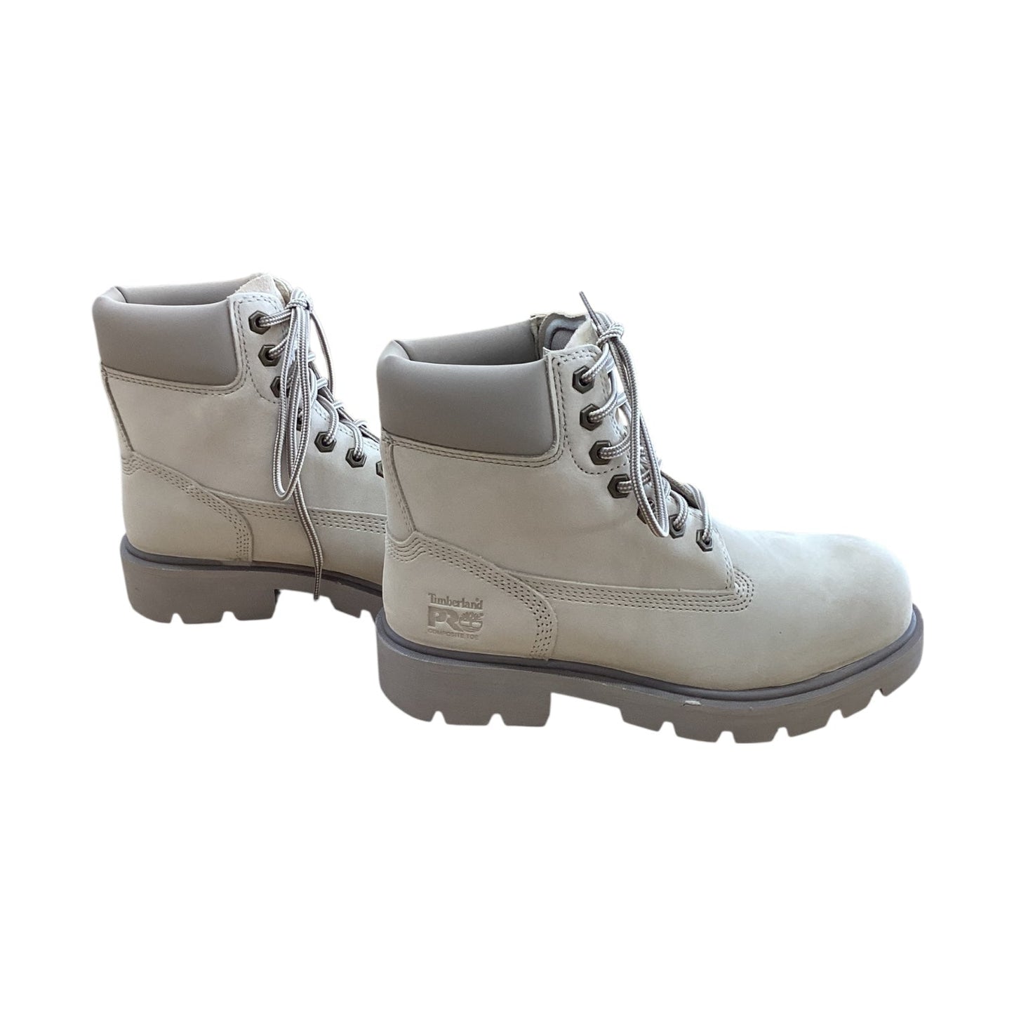 Boots Ankle Flats By Timberland In Beige, Size:7.5