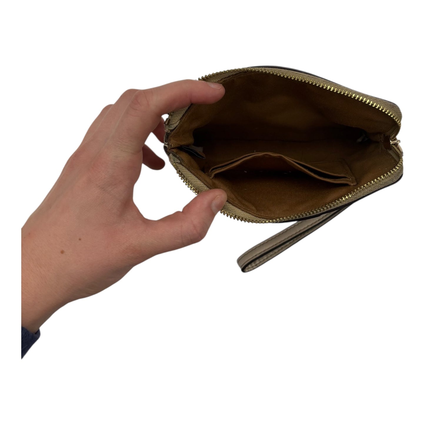 Wristlet Designer By Coach In Tan, Size:Medium