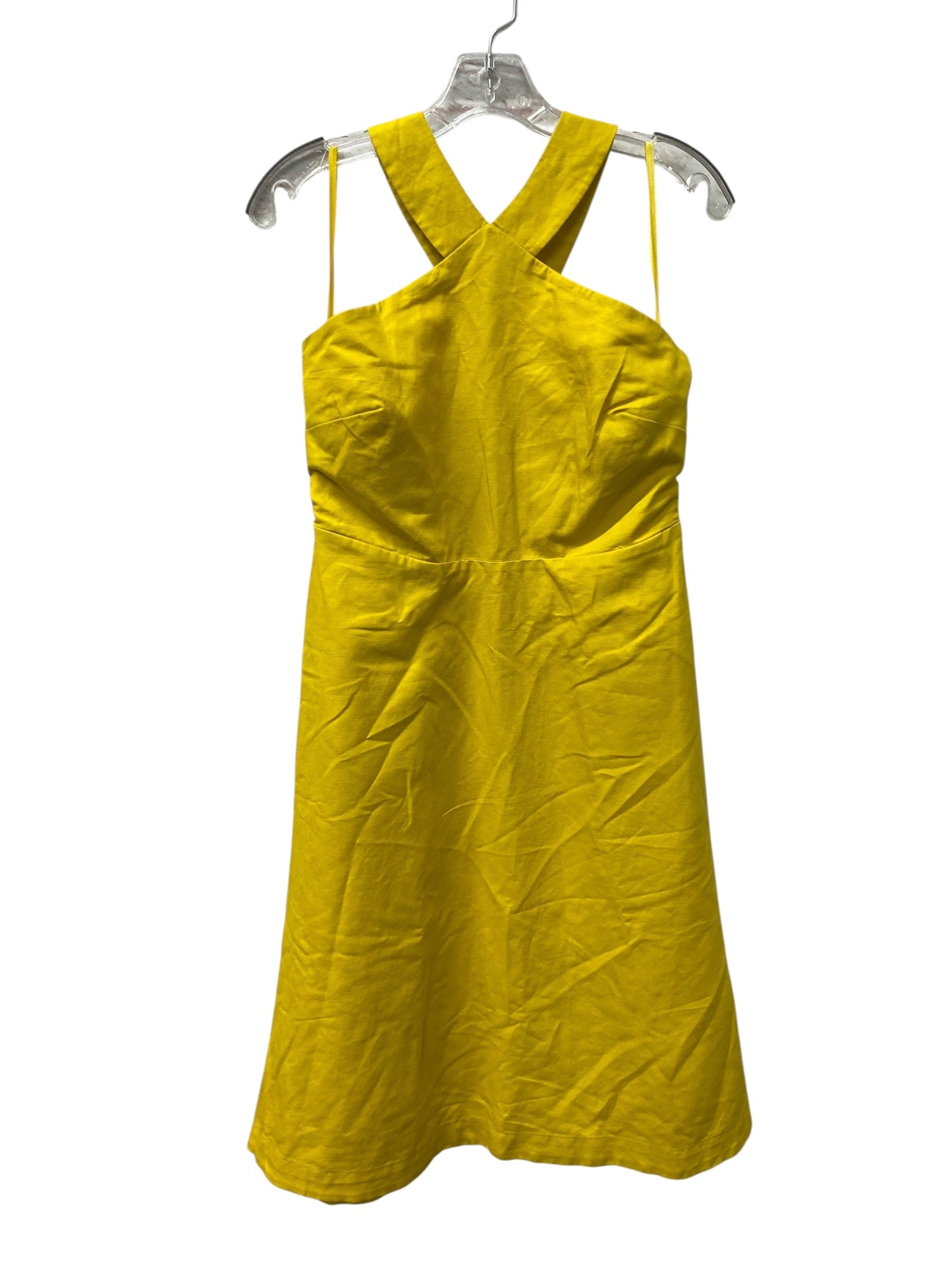 Dress Casual Midi By Ann Taylor In Yellow, Size:Sp
