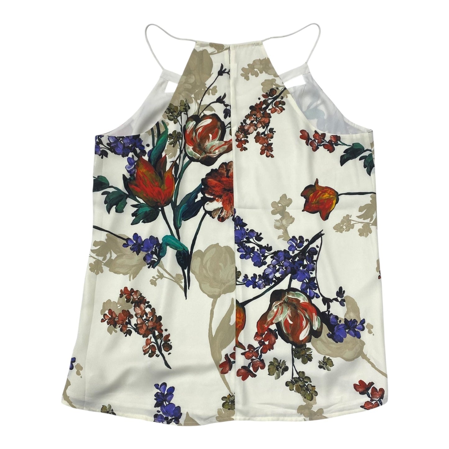 Top Sleeveless By Express In Floral Print, Size:Xs