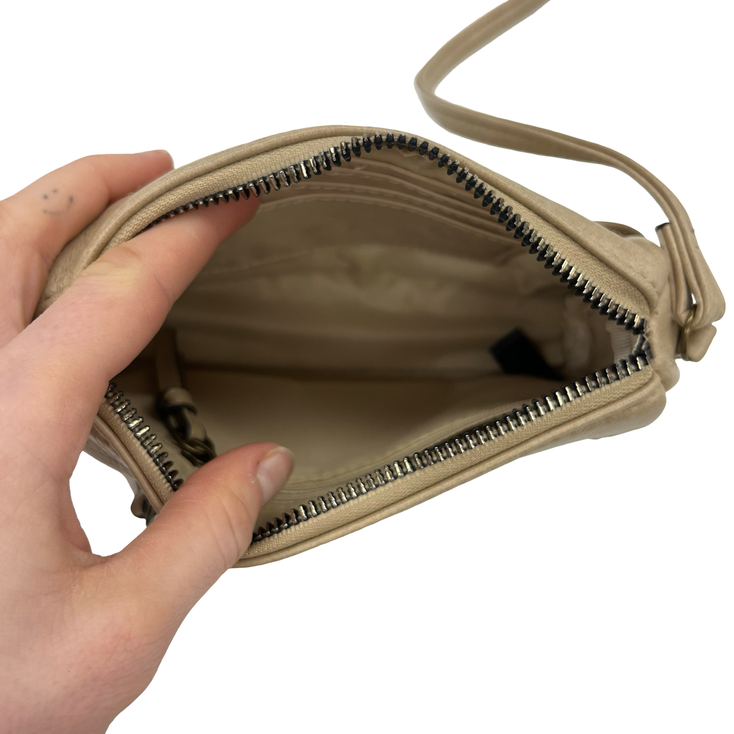 Crossbody By Clothes Mentor In Tan, Size:Small