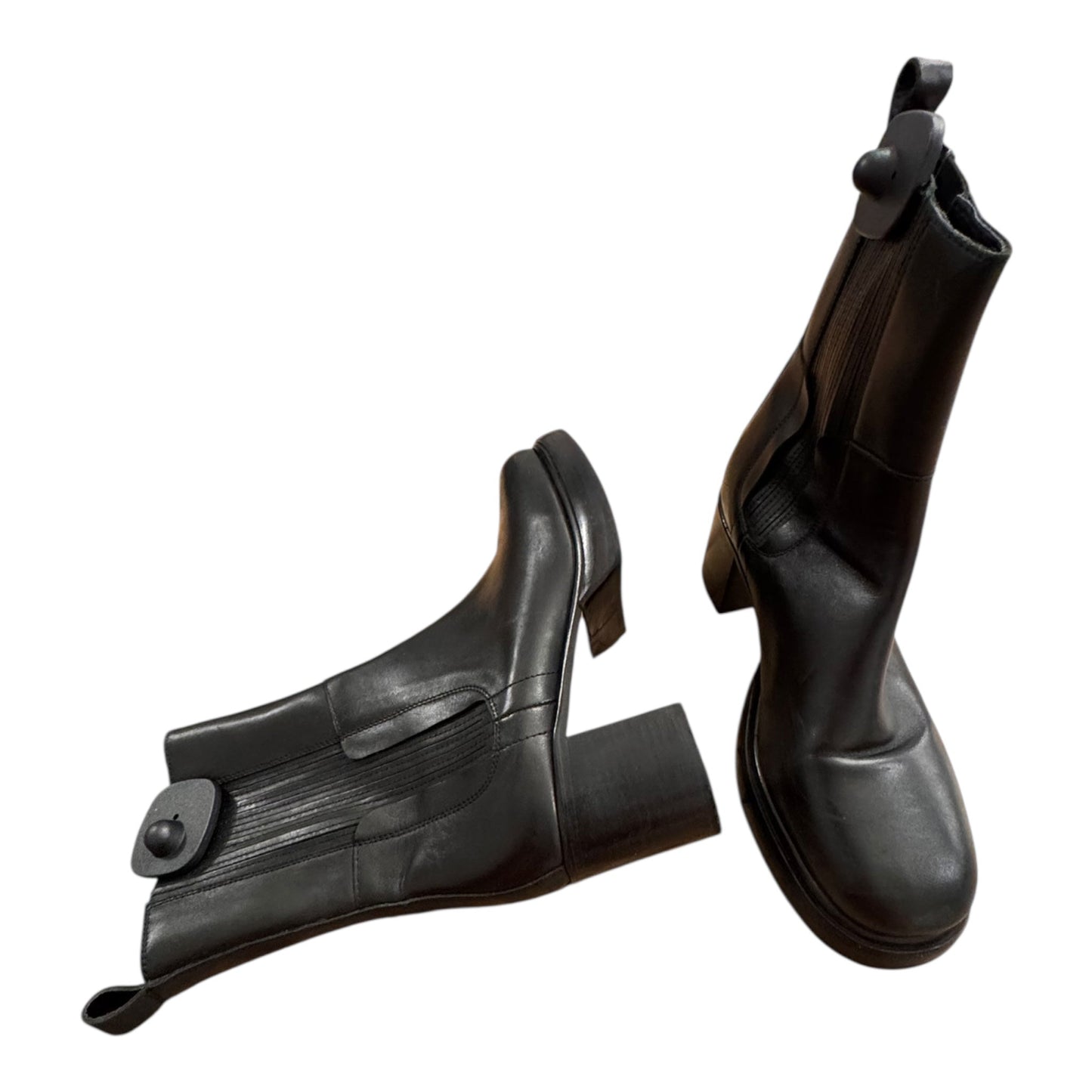 Boots Ankle Heels By Free People In Black, Size:10