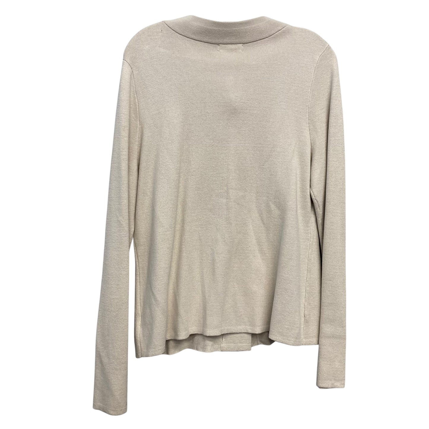 Sweater Cardigan By Charter Club In Beige, Size:L