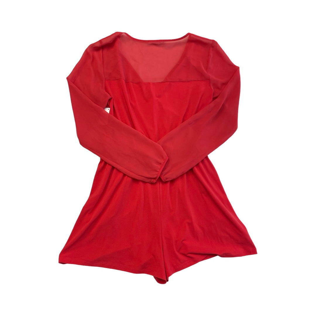 Romper By Bcbgeneration In Red, Size:L