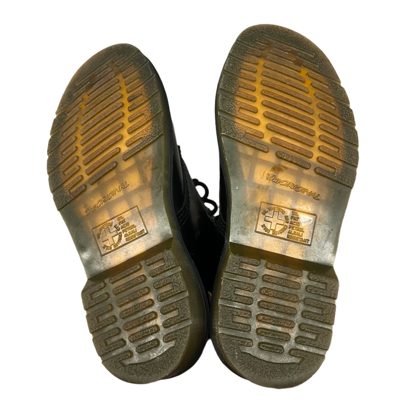 Boots Combat by Dr Martens In Black & Yellow, Size: 7