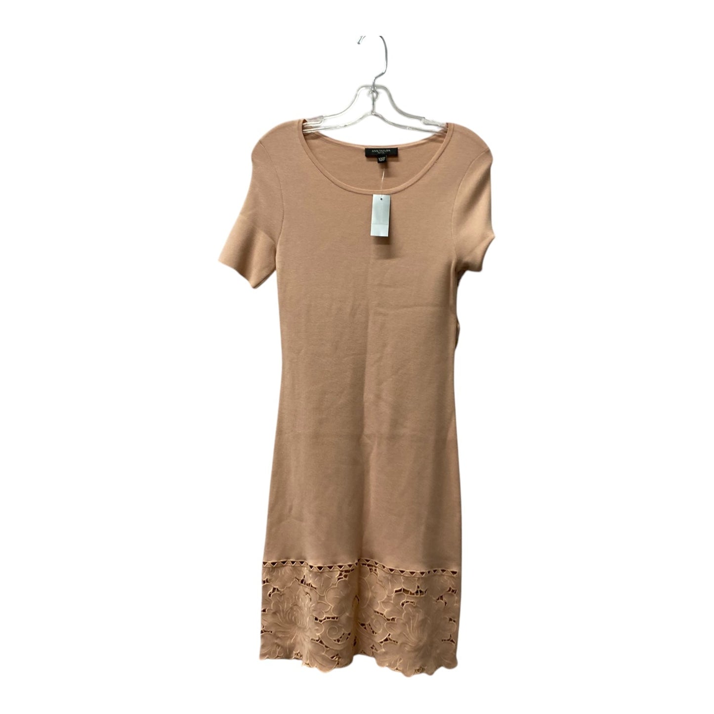 Dress Casual Midi By Ann Taylor In Peach, Size:Xsp