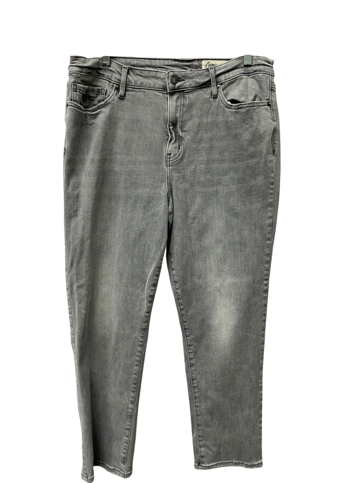 Jeans Skinny By Cosmic Blue Love In Grey, Size:16