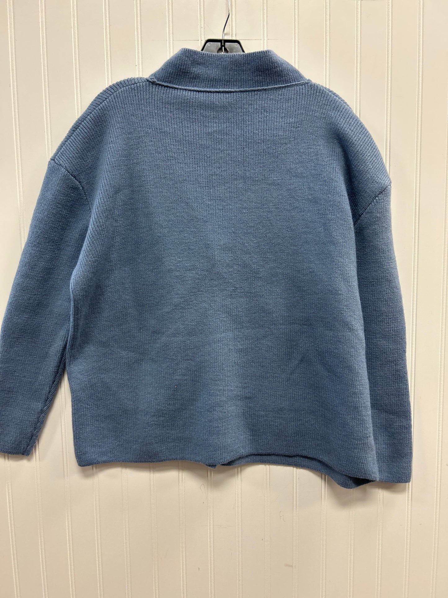 Sweater Cardigan By Clothes Mentor In Blue, Size:S