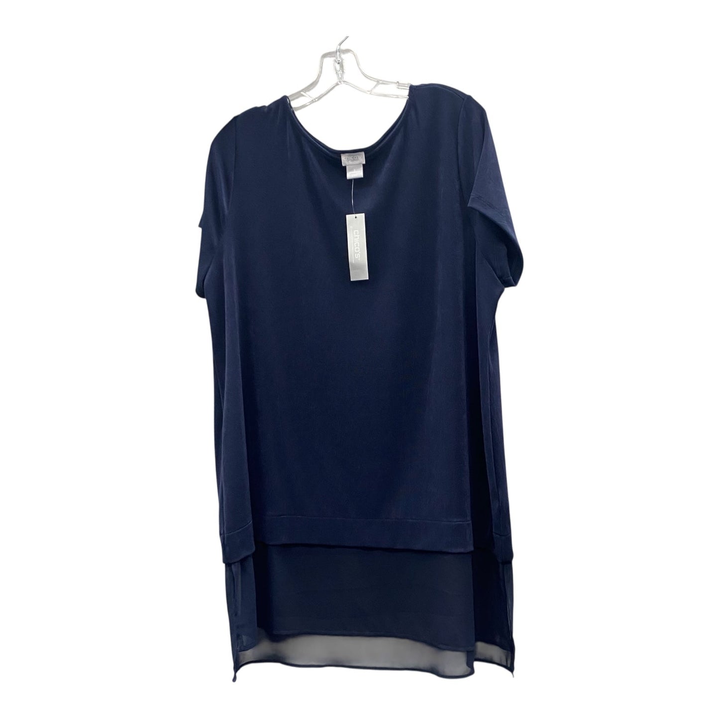 Top Ss By Chicos In Blue, Size:Xl