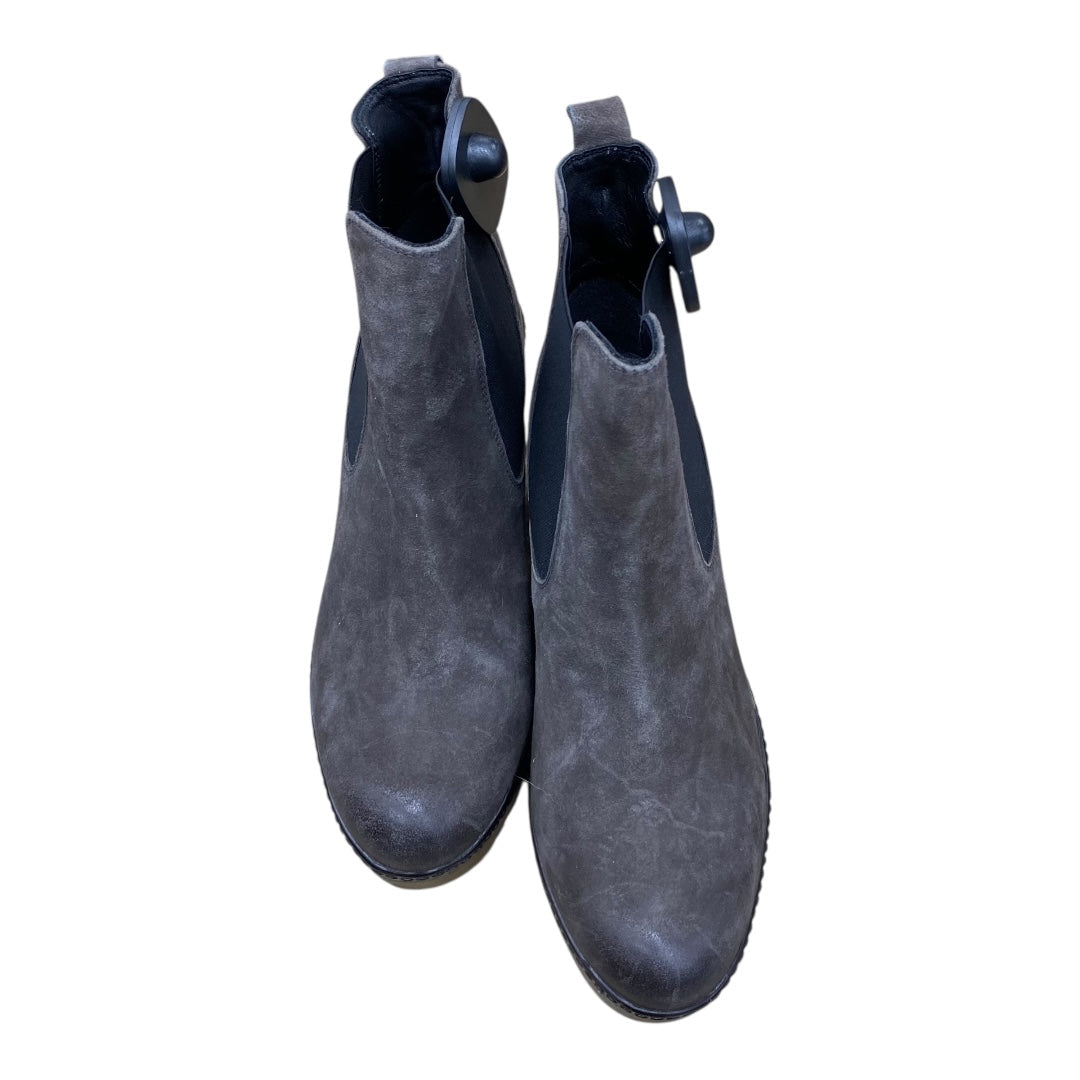 Boots Ankle Heels By Diba In Grey, Size:10