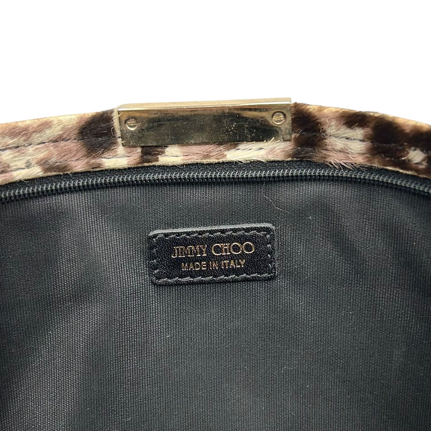 Clutch Luxury Designer By Jimmy Choo, Size: Large