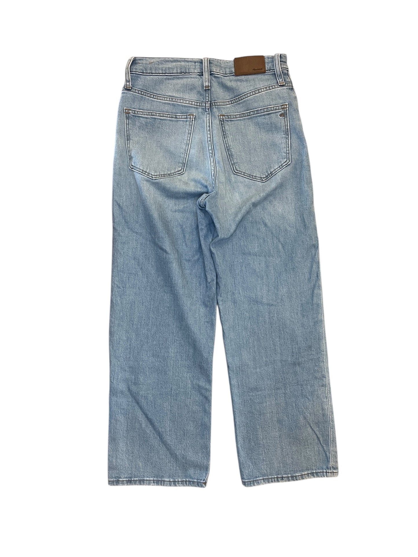 Jeans Wide Leg By Madewell In Blue Denim, Size:0