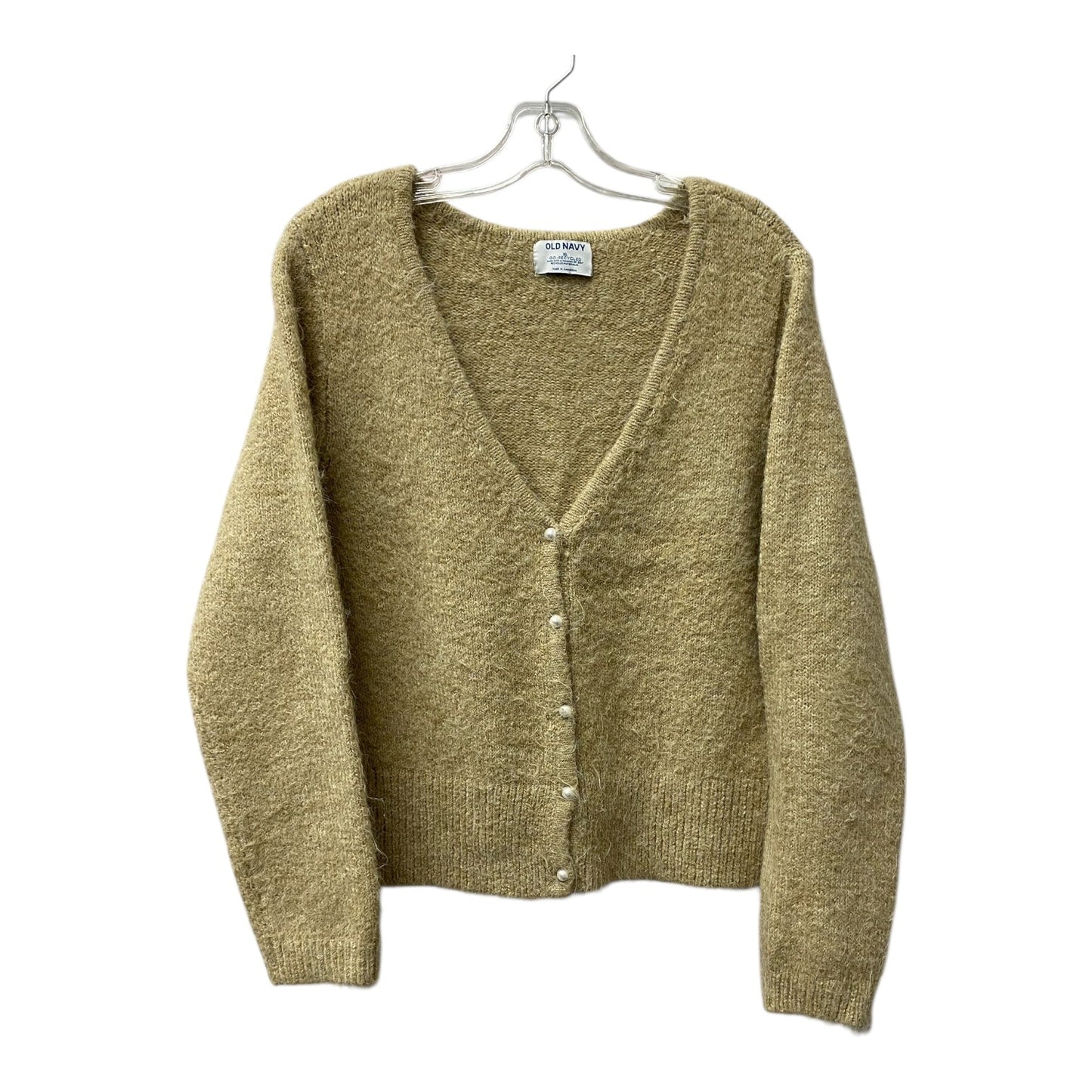 Sweater Cardigan By Old Navy In Tan, Size:Xl