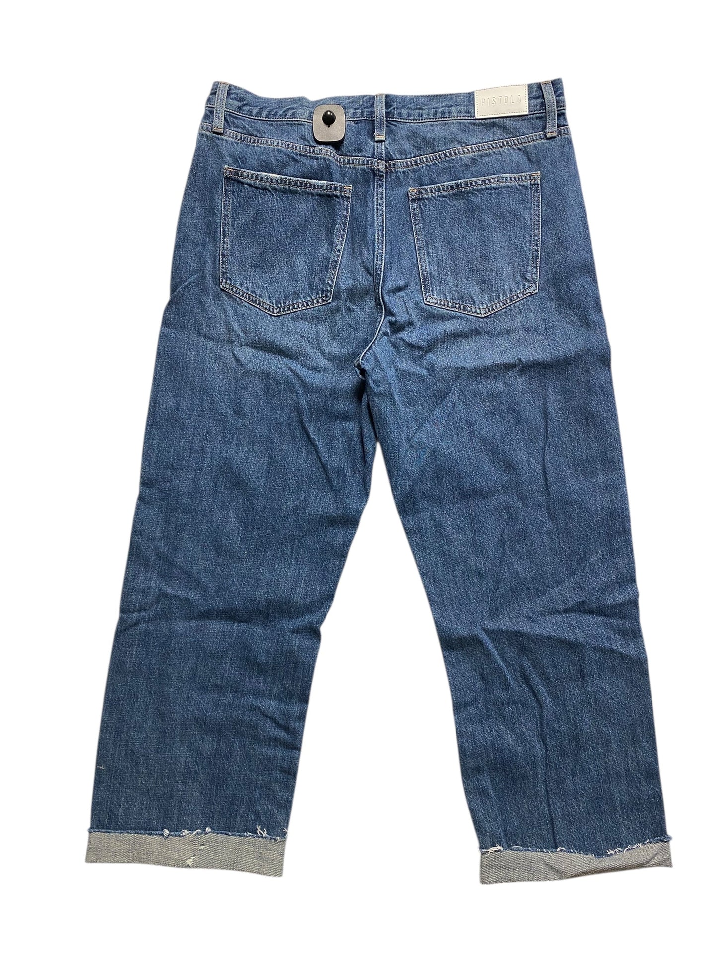 Jeans Wide Leg By Pistola In Blue Denim, Size:12