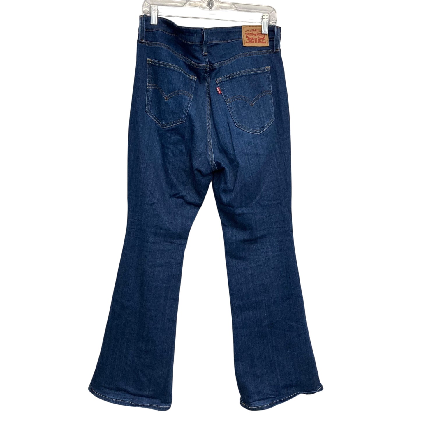 Jeans Flared By Levis In Blue Denim, Size:14