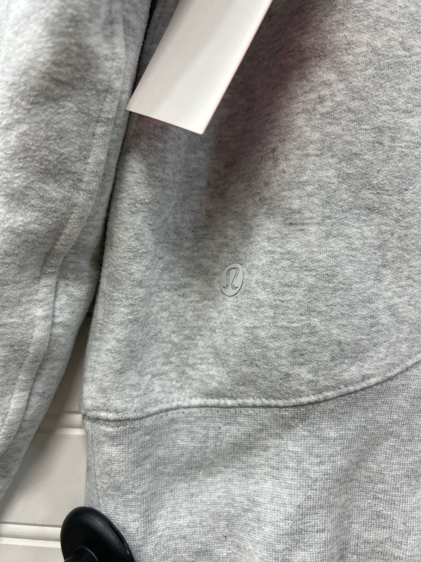 Athletic Sweatshirt Hoodie By Lululemon In Grey, Size:S