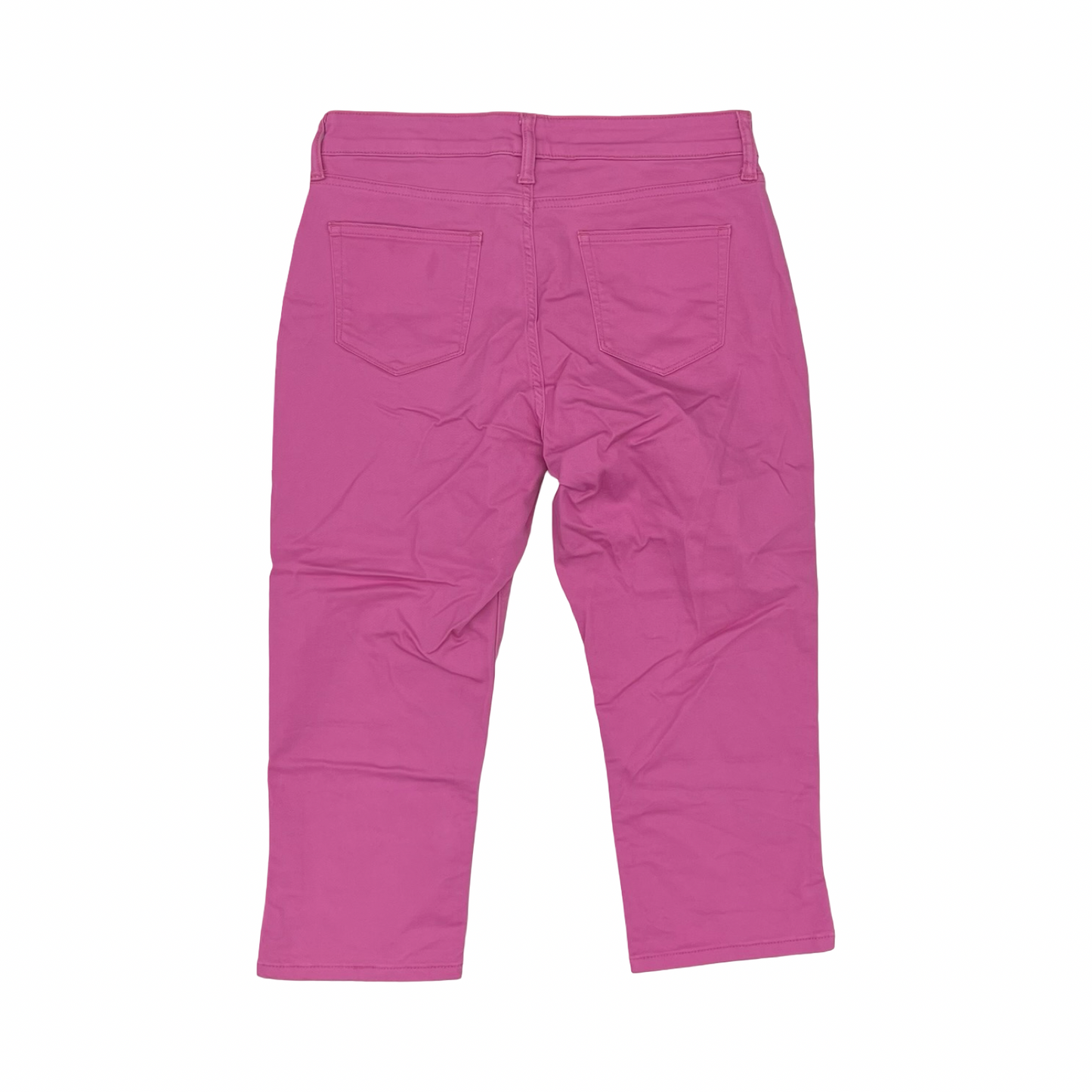 Jeans Cropped By St Johns Bay In Pink Denim, Size:10