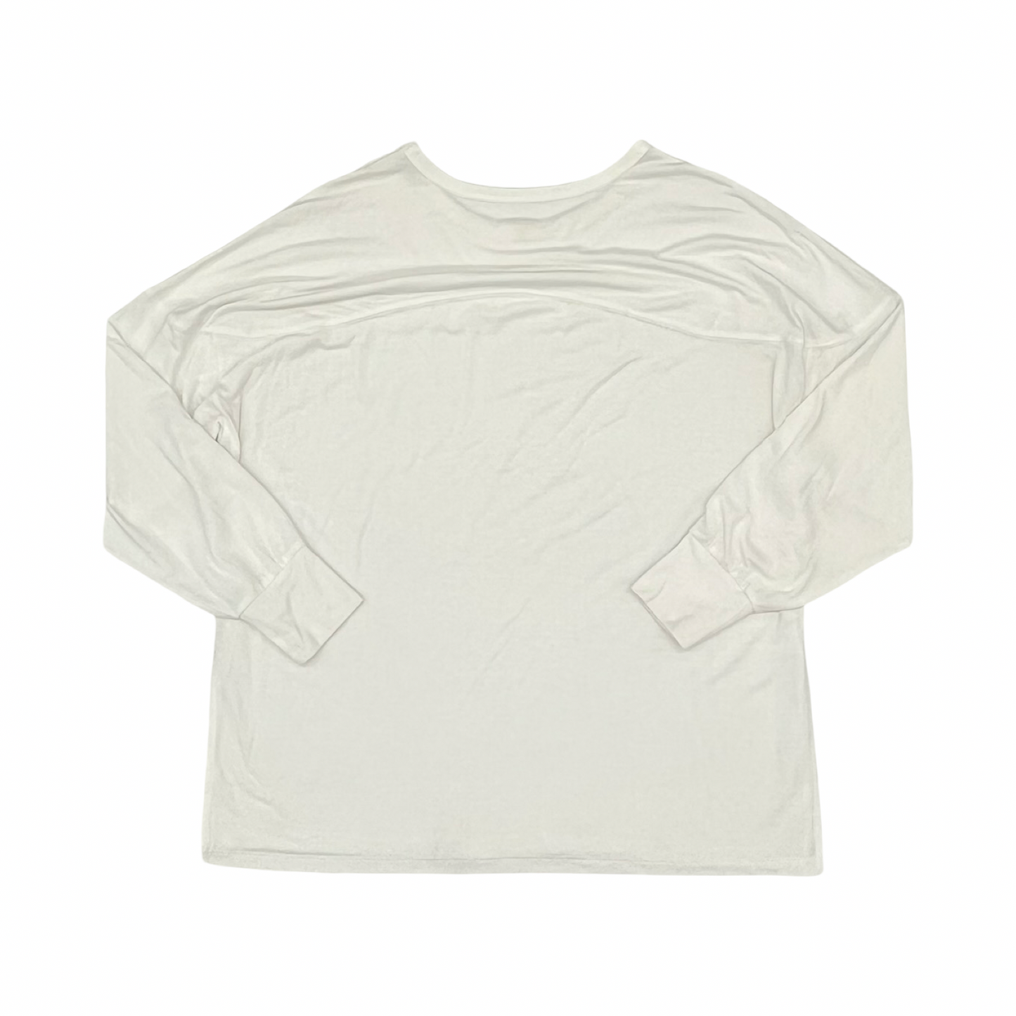 Athletic Top Ls Collar By Old Navy In Cream, Size:M