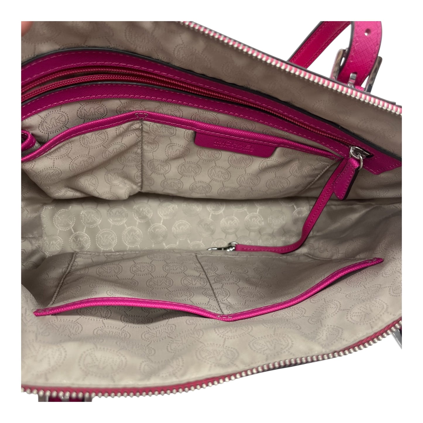 Handbag Designer By Michael Kors In Pink, Size:Large