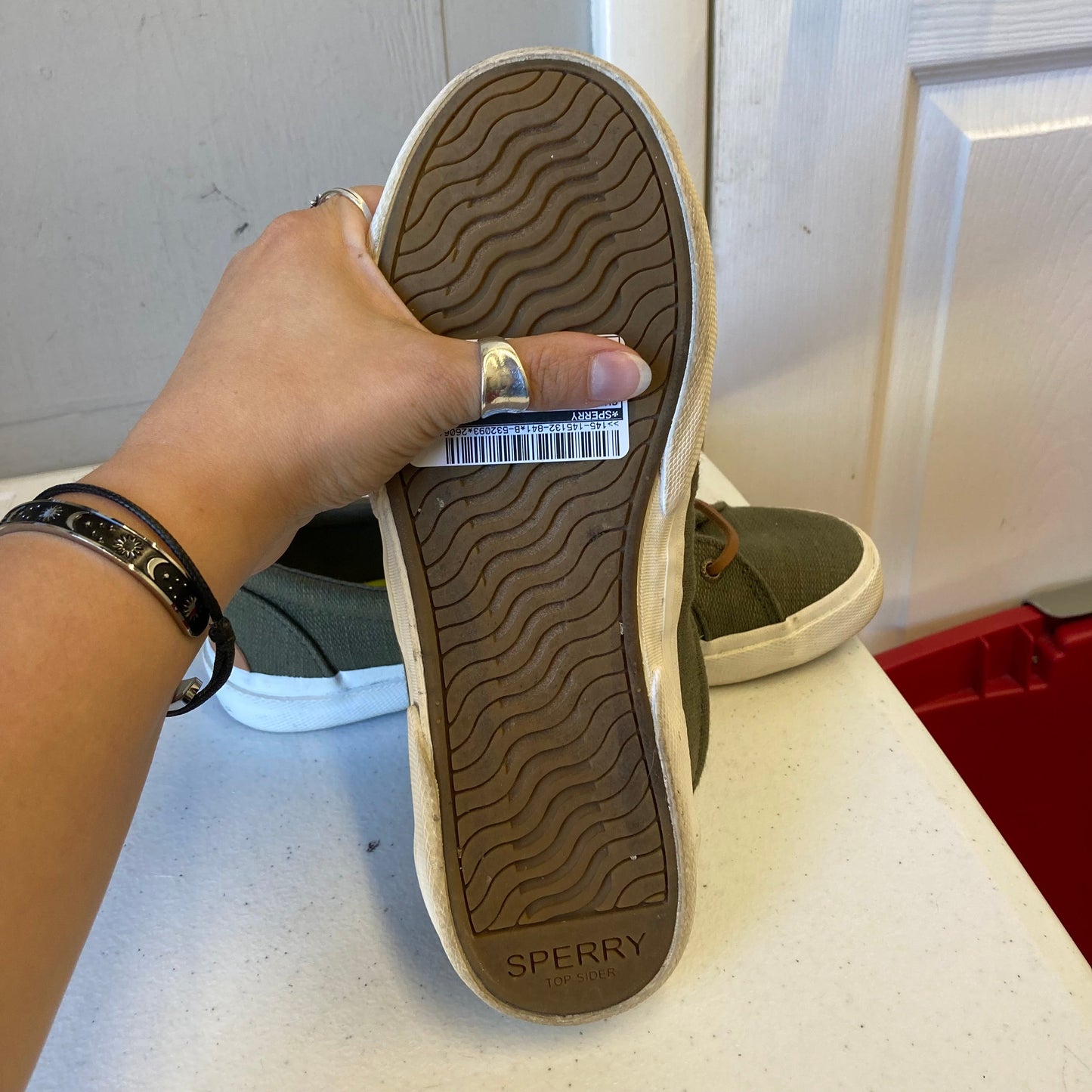 Shoes Sneakers By Sperry In Green, Size:7