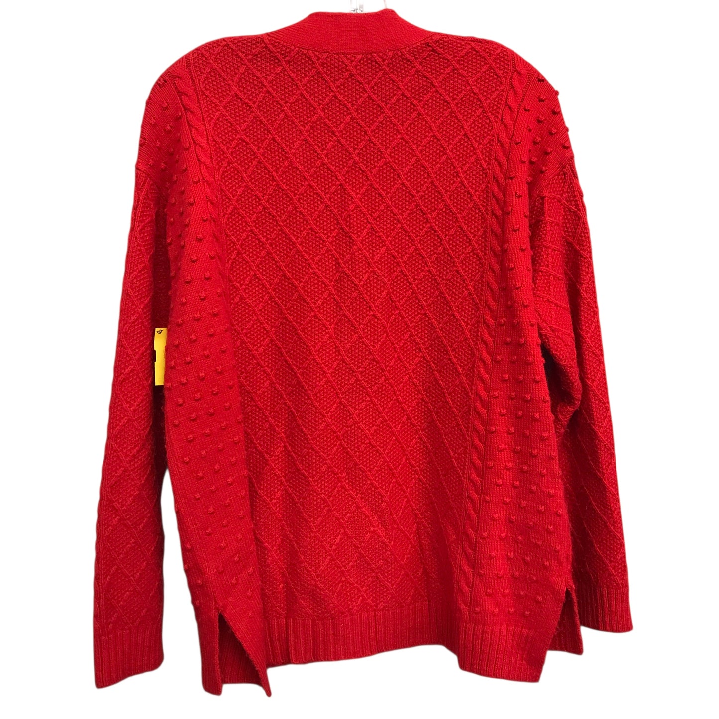 Sweater Cardigan By Ann Taylor In Red, Size:M