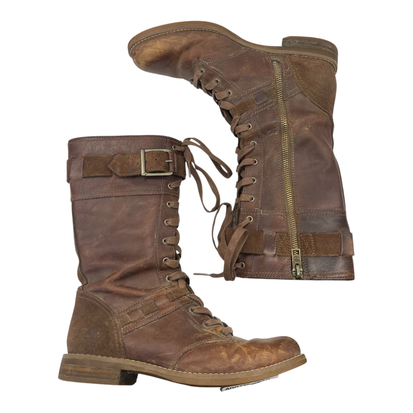 Boots Leather By Timberland In Brown, Size:6