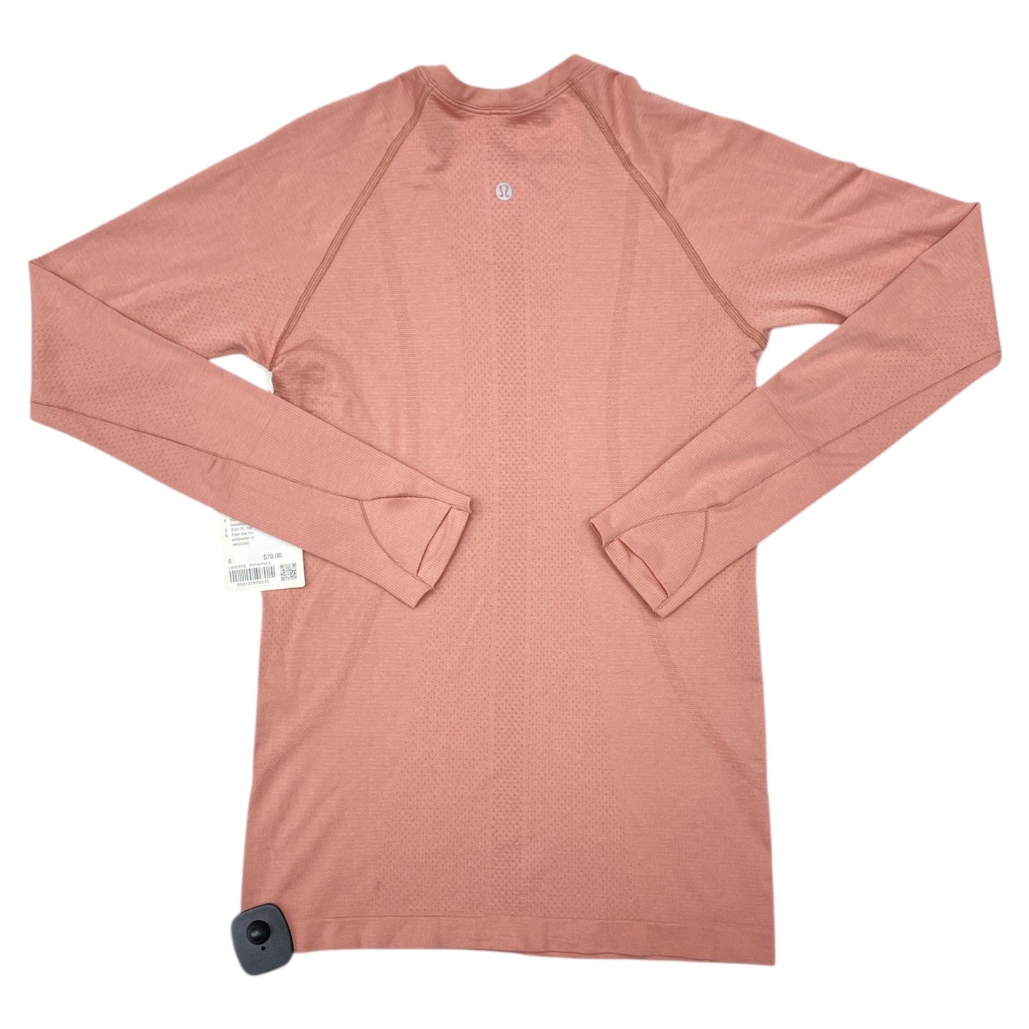 Athletic Top Ls Crewneck By Lululemon In Pink, Size:6