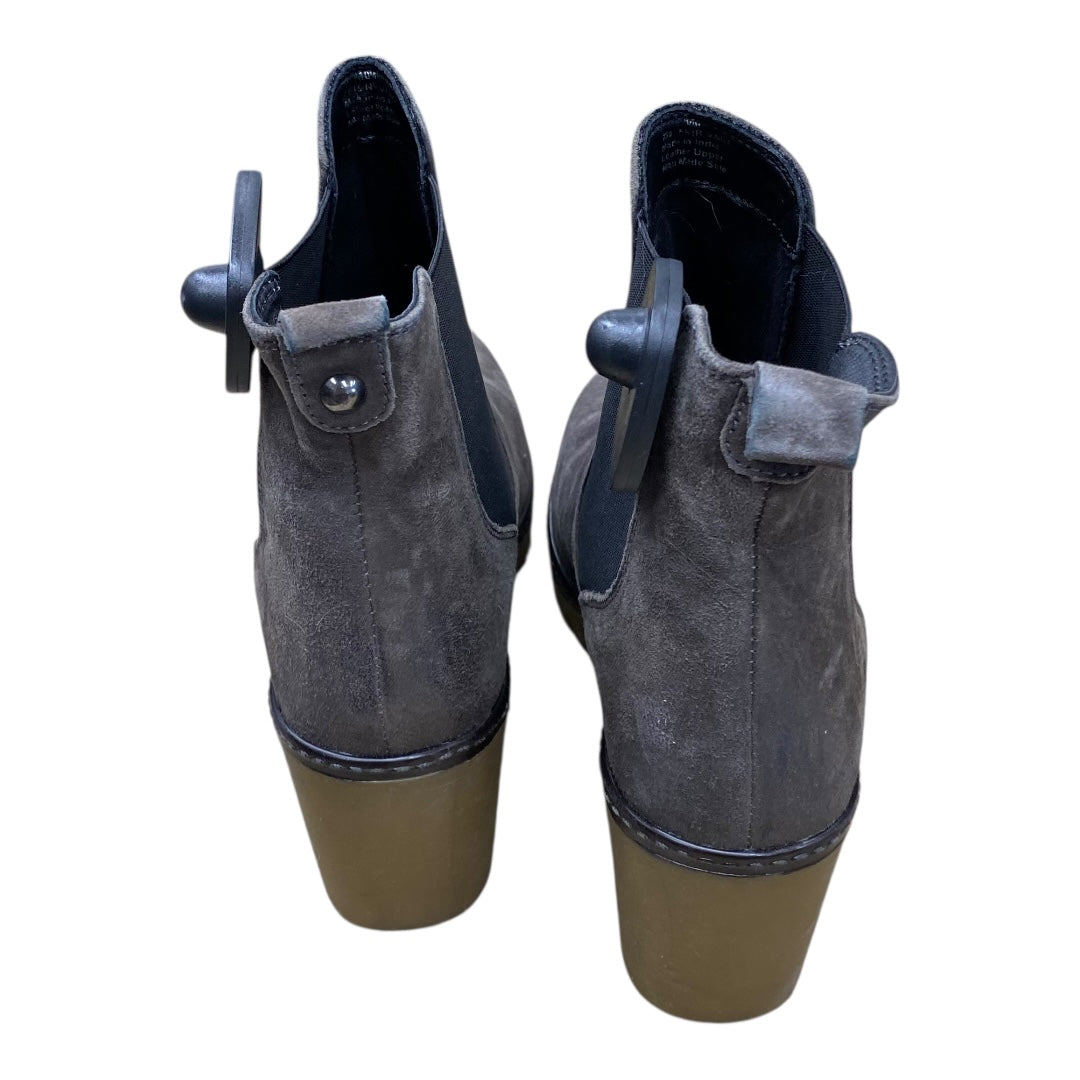 Boots Ankle Heels By Diba In Grey, Size:10
