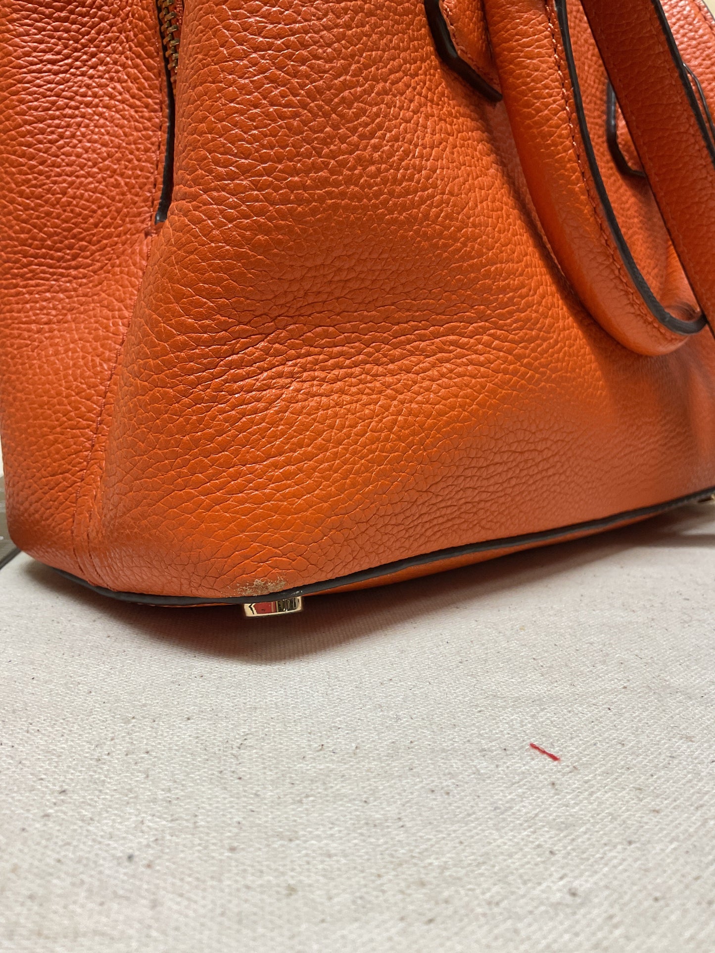 Crossbody Leather By Michael By Michael Kors In Orange, Size:Small