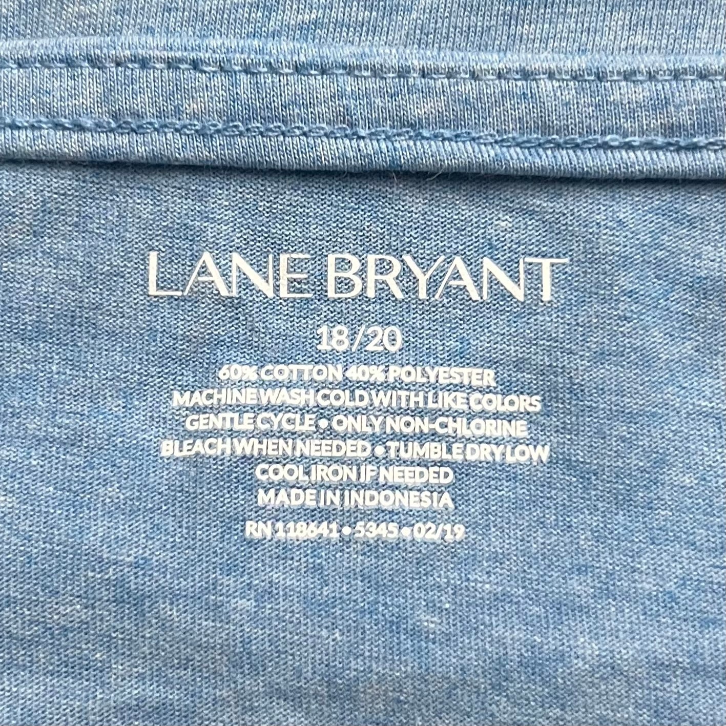 Tank Top By Lane Bryant In Blue, Size: 1x
