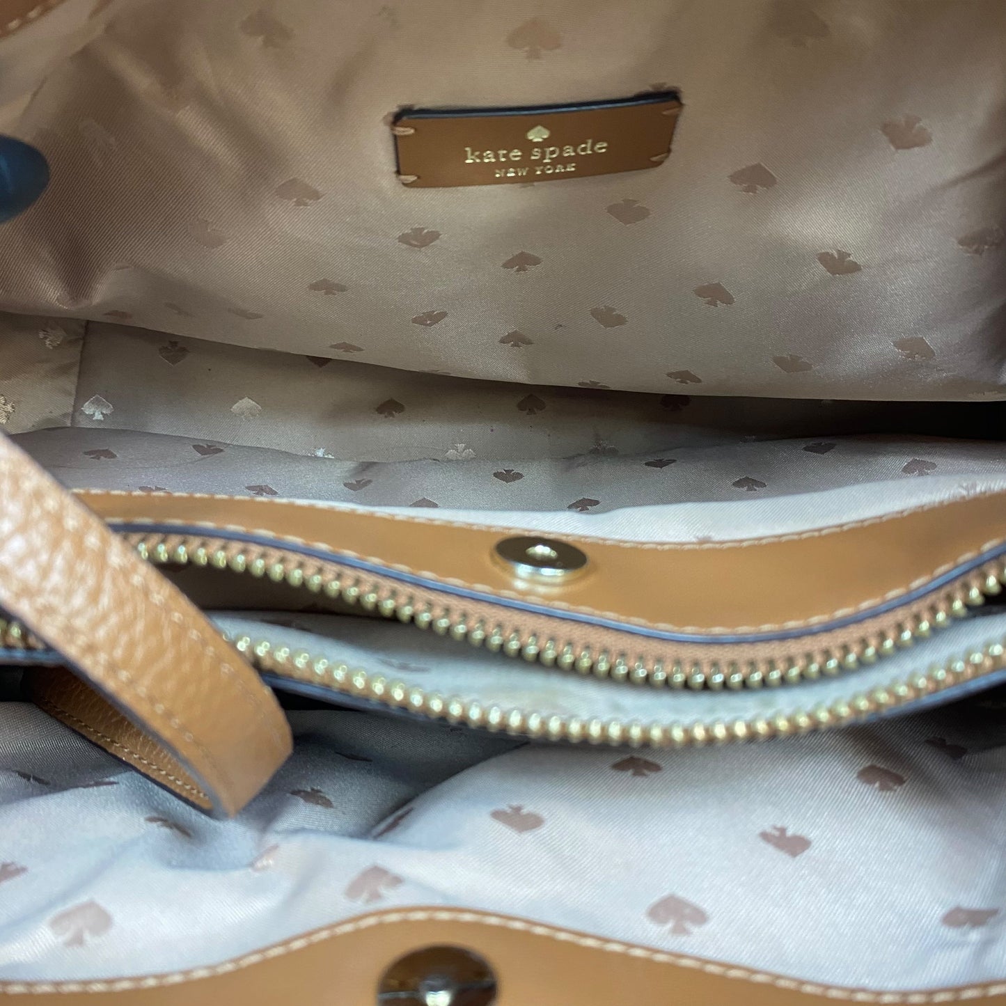 Handbag Designer By Kate Spade In Brown, Size:Medium