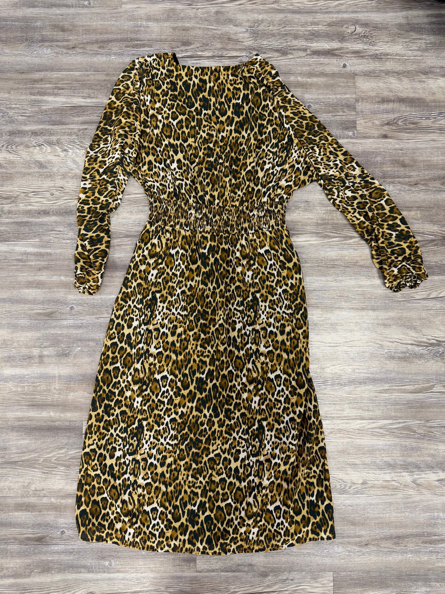 Dress Party Midi By Wayf In Animal Print, Size:L