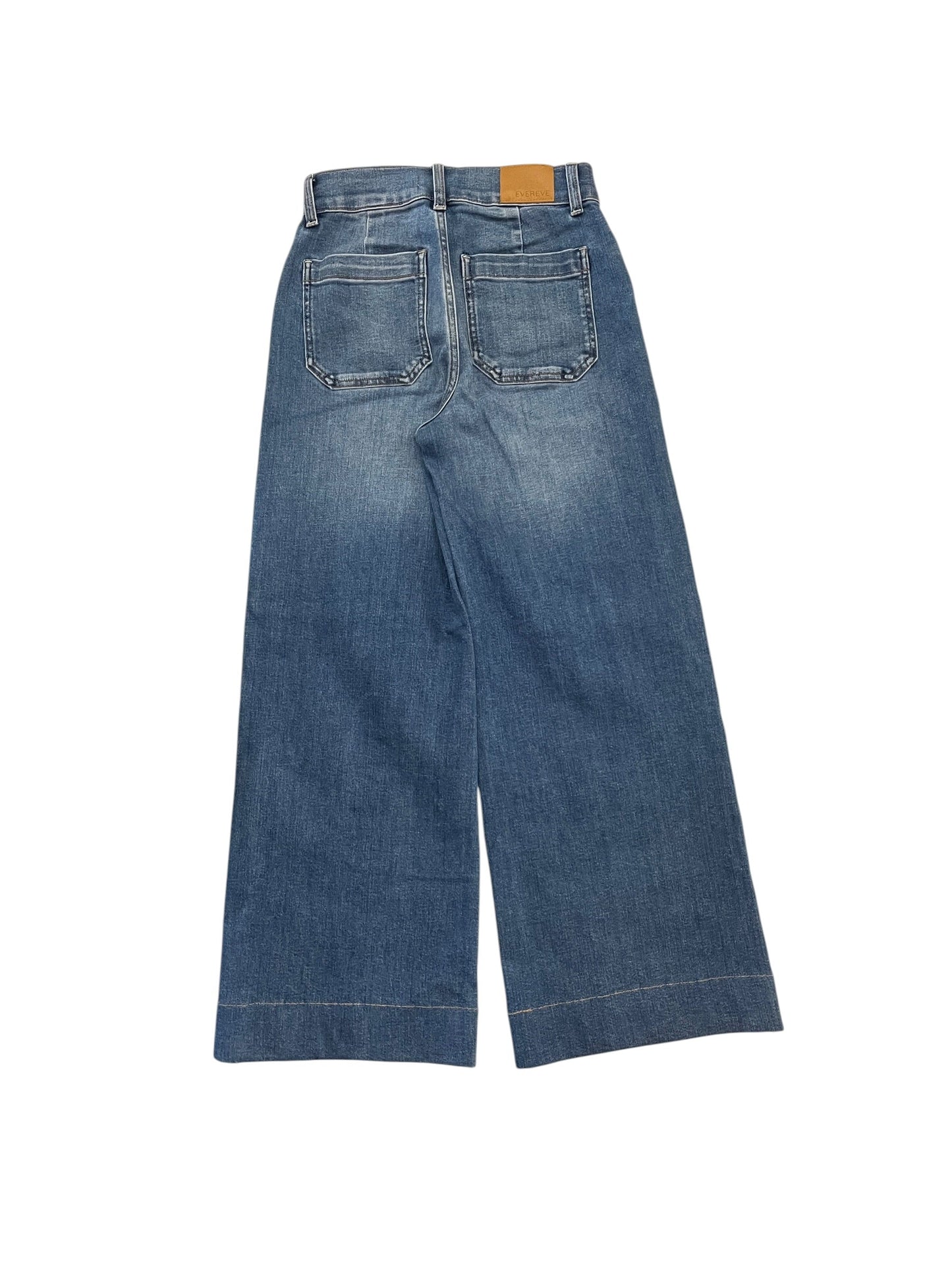 Jeans Wide Leg By Evereve In Blue Denim, Size:0